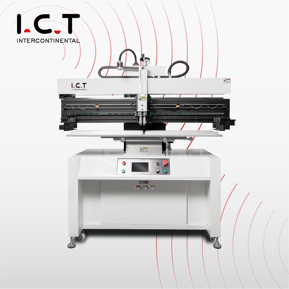 Impresora semiautomática de la goma del PWB de SMT de la impresora semiautomática de la plantilla de P12 ICT