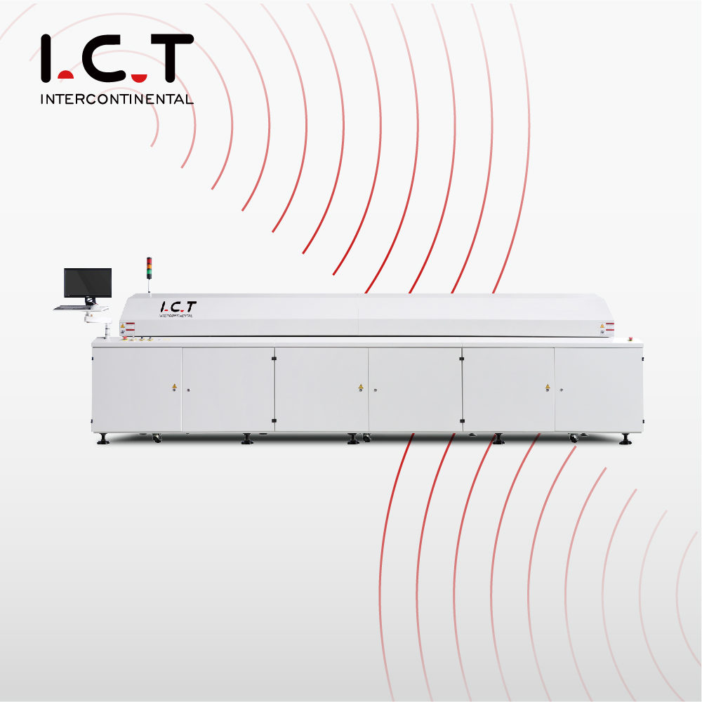 I.C.T-Lyra733n | Diseño de aire caliente de diseño modular SMT horno de reflujo