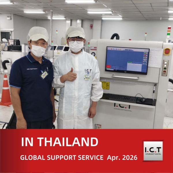 I.C.T Soporte técnico global para la instalación de máquinas de marcado láser en Tailandia