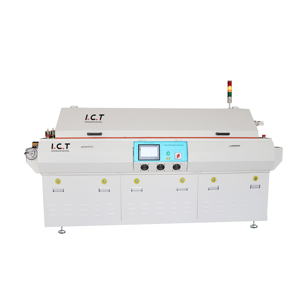 I.C.T-T4 | Alta calidad SMT PCB máquina de horno de soldadura de reflujo